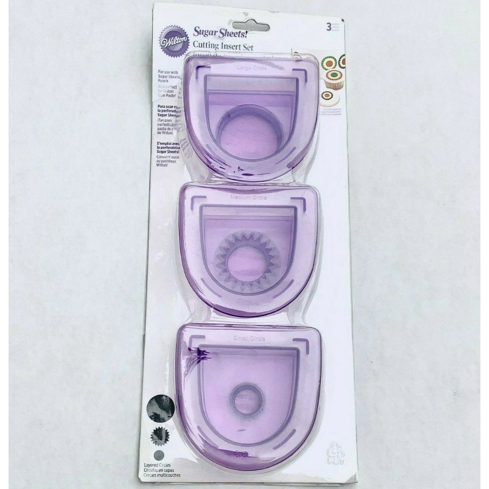 Wilton Sugar Sheet Fondant Cutting Insert Set new in box